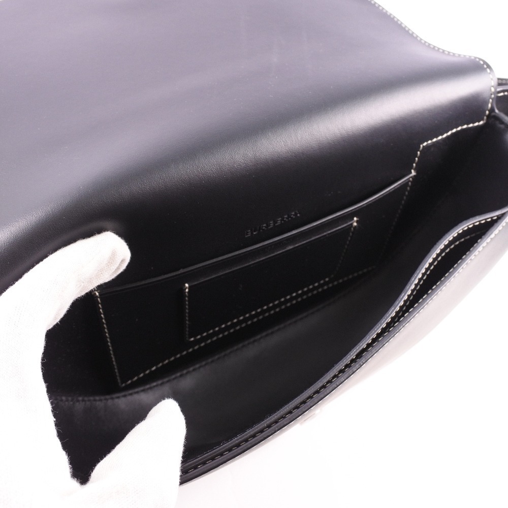 Burberry Body Belt Crossbody Bag Black Calfskin Magnetic closure - Picture 7 of 8